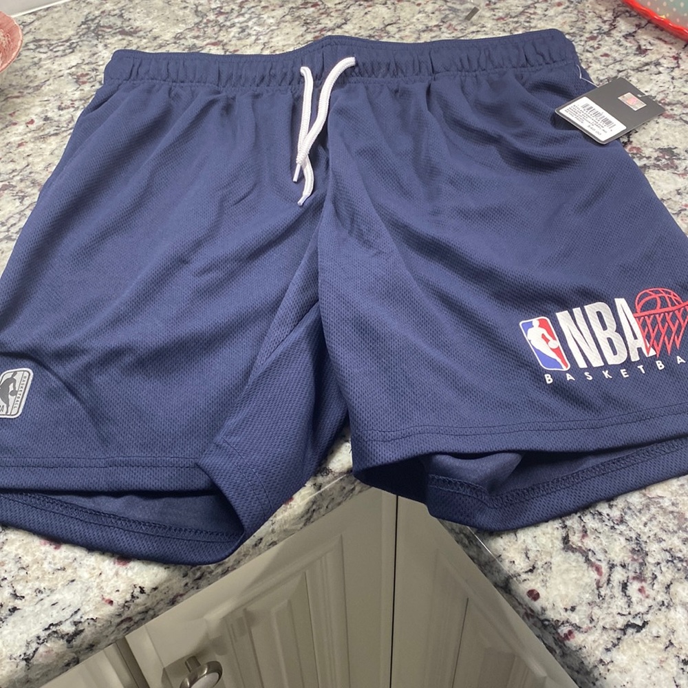 Basketball shorts, size Large. Men/boys. Navy color.